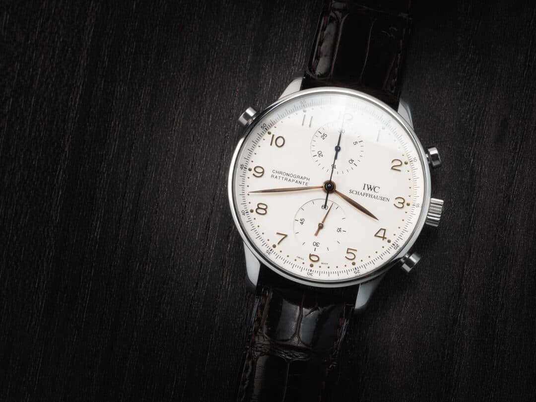 IWC Portoghese Rattrapante in acciaio Ref. IW3712-001